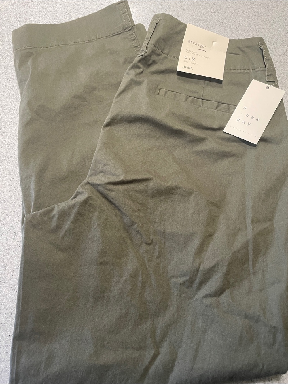 a new day womens Straight Chinos - Olive